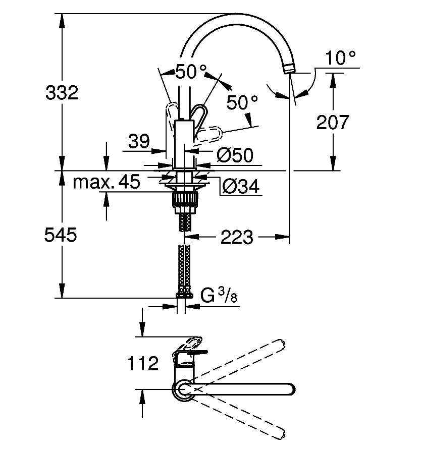 ��������� ��� ����� Grohe BauFlow 31538001  �����.jpg